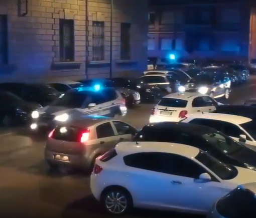 polizia in azione