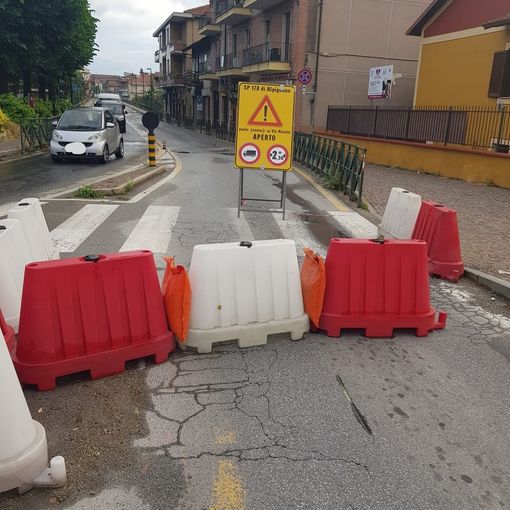 ponte chiuso ad Alpignano
