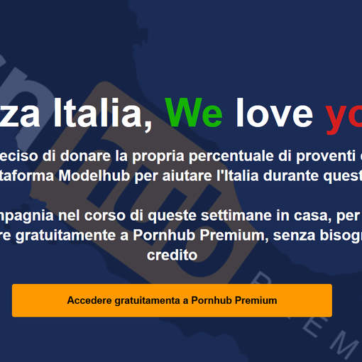 Coronavirus, la solidarietà ha tante forme: tra le risorse web, anche Pornhub diventa gratis per gli italiani