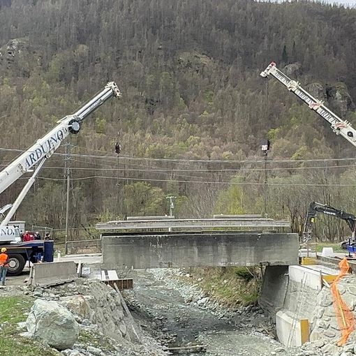 A Usseglio proseguono i lavori per la ricostruzione del ponte sul rio Venaus