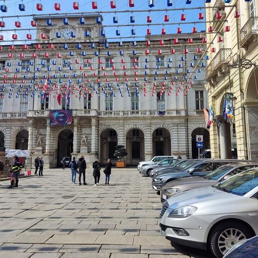 preparativi arrivo Draghi a Torino