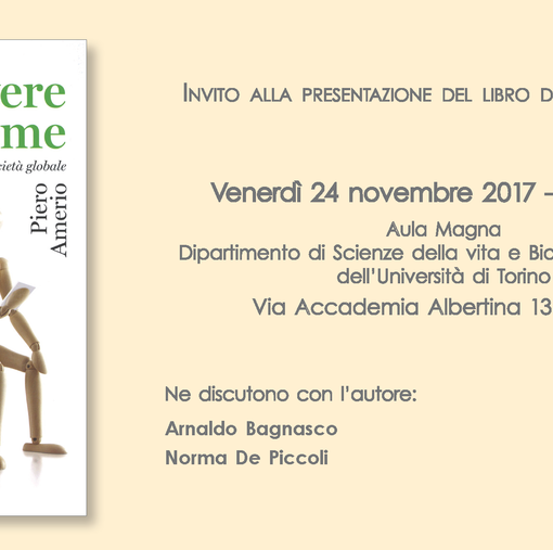 Il professor Piero Amerio presenta il libro &quot;Vivere insieme, comunità e relazioni nella società globale&quot;