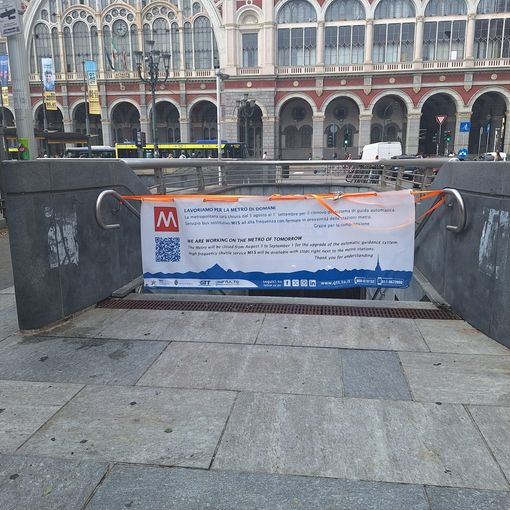 accesso alla metro chiuso