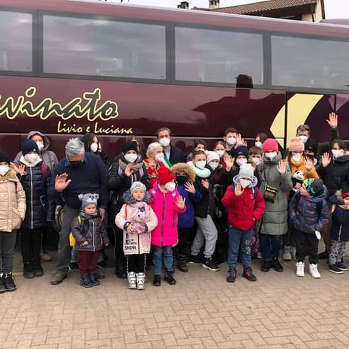 bus con profughi ucraini
