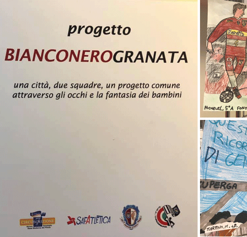 Progetto “BianconeroGranata”: il ricordo di Superga e dell’Heysel nei disegni dei bambini (FOTO e VIDEO)