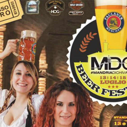Mandria di Chivasso, a partire dal 13 luglio è in programma una tre giorni dedicata al 1° MDC Beer Festival