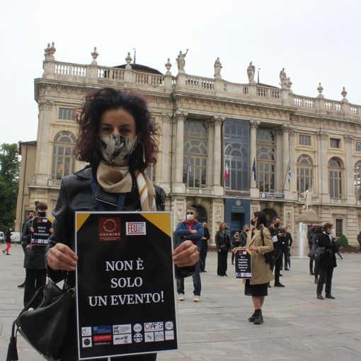 La manifestazione di Federmep in piazza Castello, nelle scorse settimane