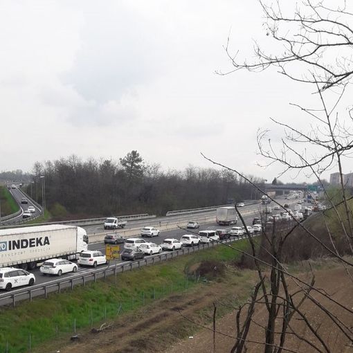 protesta taxi tangenziale di torino