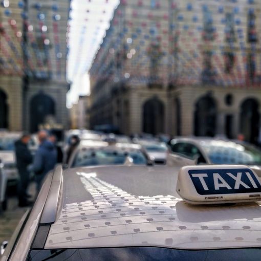 protesta taxi - foto di repertorio