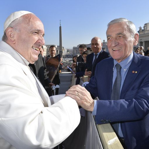 Giovanni Quaglia, presidente di Fondazione CRT, ha incontrato Papa Francesco