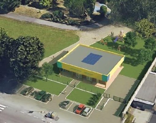 immagine dall'alto del nuovo comitato di quartiere a Nichelino