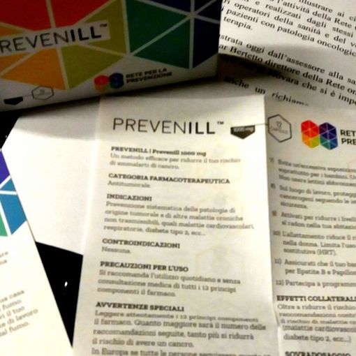Prevenill, il farmaco quotidiano con le raccomandazioni per prevenire il cancro