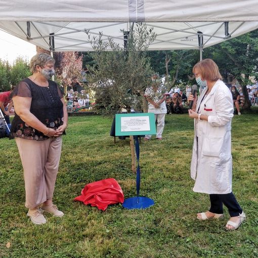 ricordo morti per covid giardino del mauriziano