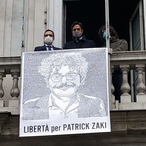 striscione Patrick Zaki
