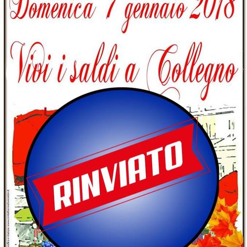 Il meteo &quot;congela&quot; la Fiera dei saldi di Collegno: rinvio a data da destinarsi
