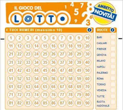 schedina lotto