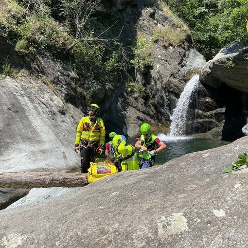 soccorso alpino in azione