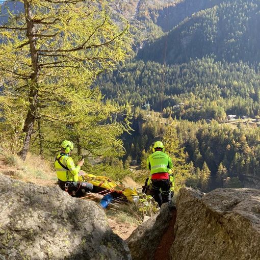 L'intervento del soccorso alpino
