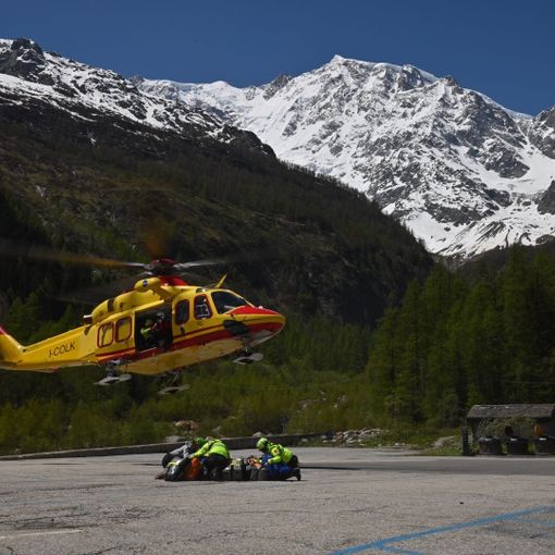 soccorso alpino sul Monte Rosa
