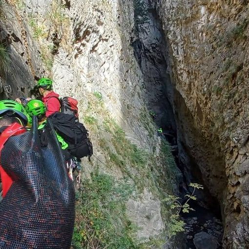 Soccorso alpino in azione