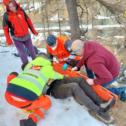 Soccorso alpino in azione