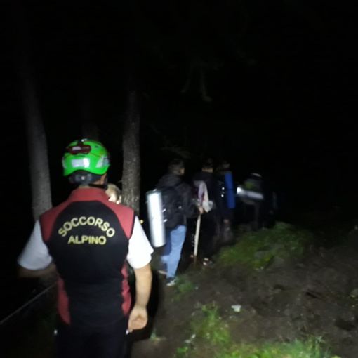 Bloccati dal temporale sopra Valprato Soana, 8 giovani scout salvati dal Soccorso Alpino