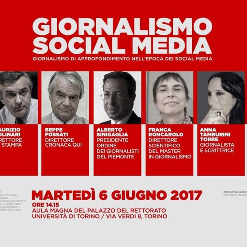 Torino, giornalismo di approfondimento nell'epoca dei Social Media