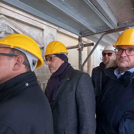 Sopralluogo dell’Ufficio di Presidenza del Consiglio regionale al cantiere di Palazzo Lascaris