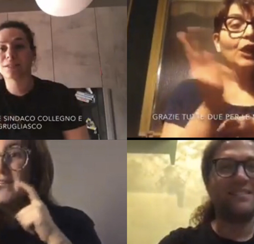 Collegno e Grugliasco, i cittadini sordi ringraziano i sindaci per le mascherine trasparenti