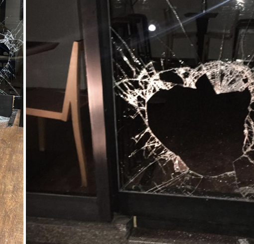 La spaccata con il tombino in via Fabrizi