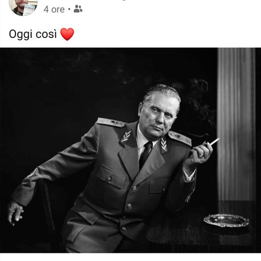 Foto di Tito con cuore per Giorno del Ricordo, polemica sul segretario PD Bruino. I dem: &quot;Chieda scusa&quot;
