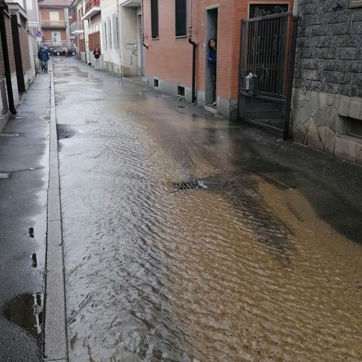 strada allagata Nichelino