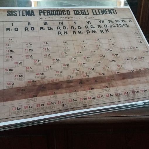 Presentata al pubblico una tavola periodica degli anni '20 restaurata a Venaria
