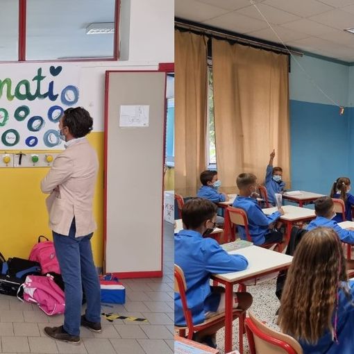 tolardo sindaco e studenti Nichelino
