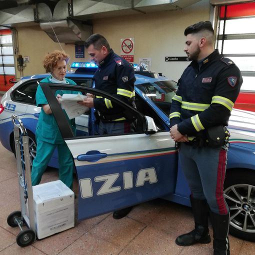 L'arrivo del rene all'ospedale Molinette