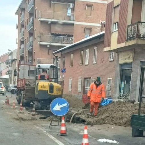 tubatura rotta via dei martiri