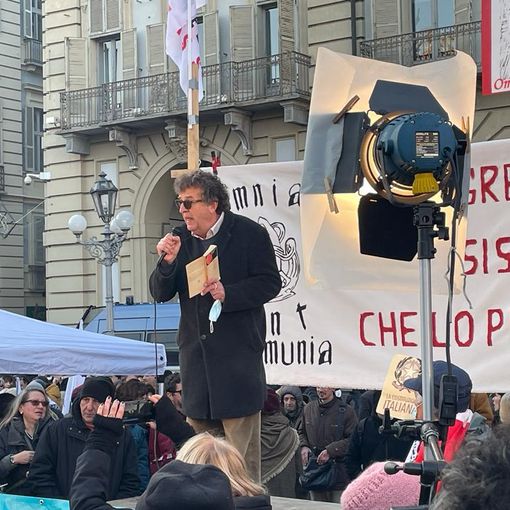 Ugo Mattei alla protesta No Green Pass