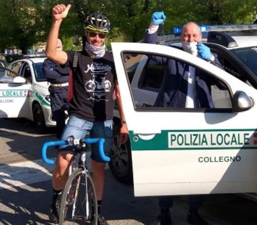 A Collegno una consegna a domicilio da campione con Umberto Marengo