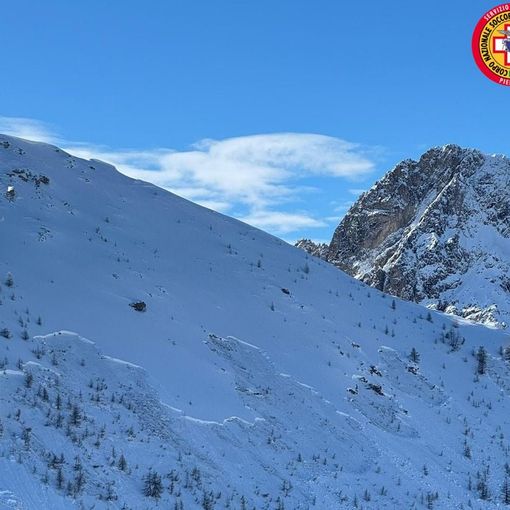 Grossa valanga nella zona del Vallon Cros, non risultano vittime