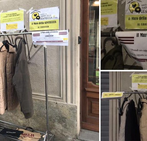 Cappotti e libri in regalo per i senza tetto: il gesto di solidarietà di una libreria torinese [FOTO]
