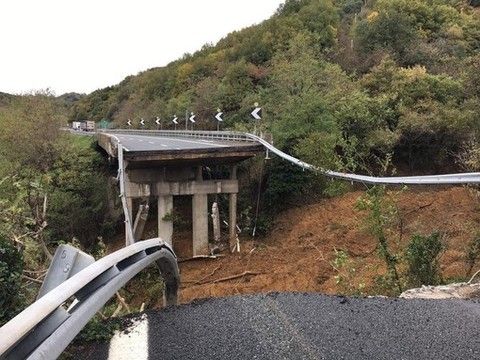 24 novembre 2019, un anno dal crollo del viadotto dell'A6 Torino-Savona