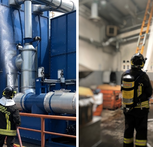 Bruzolo, incendio in un impianto industriale: sul posto vigili del fuoco e carabinieri