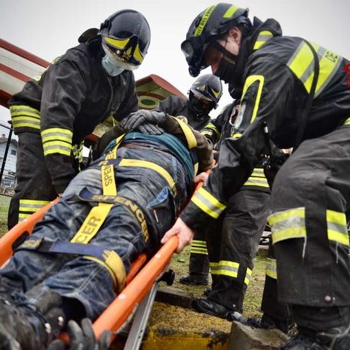 esercitazione vigili fuoco