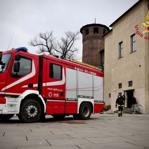 vigili del fuoco a palazzo madama