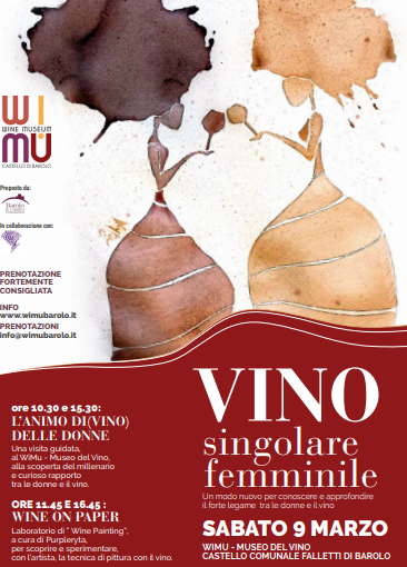 &quot;Vino singolare femminile&quot;: il WiMu Museo del Vino a Barolo festeggia le donne