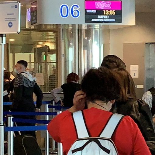 attesa volo caselle