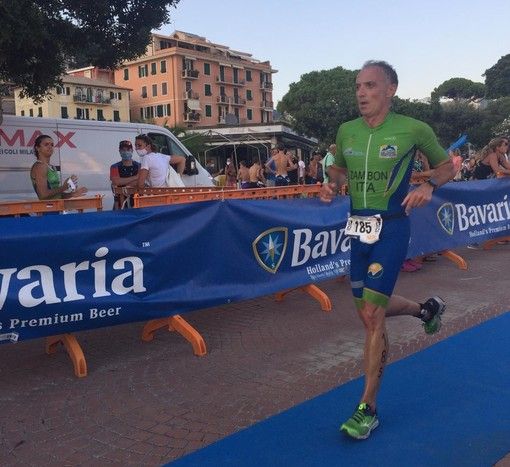 Superbo Danilo Zambon a medaglia tra gli M4 ai Campionati Italiani di Aquathlon