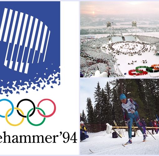 Nell'immagine il logo di Lillehammer 1994, un momento della cerimonia inaugurale e Manuela Di Centa in azione