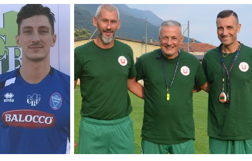 Sampò e lo staff con Telesca e Caffo