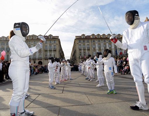 Il Club Scherma Torino in primo piano per il FencingMob